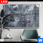 Leuchtbild Dia Mystischer Hirsch Im Nebel Querformat Produktvorschau mit dem Bild Mystischer Hirsch im Nebel im Format Querformat.