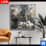 Leuchtbild Dia Mystisches Pferd Mit Fluegeln Quadrat Produktvorschau mit dem Bild Mystisches Pferd mit Flügeln im Format Quadrat.