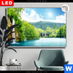 Leuchtbild Dia Natur Pur Am See Querformat Produktvorschau mit dem Bild Natur pur am See im Format Querformat.