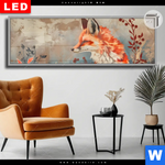 Leuchtbild Dia Naturpoesie Mit Fuchs Panorama Produktvorschau mit dem Bild Naturpoesie mit Fuchs im Format Panorama.