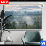 Leuchtbild Dia Nebel Im Wald Querformat Produktvorschau mit dem Bild Nebel im Wald im Format Querformat.