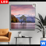 Leuchtbild Dia Neuseeland Am Morgen Quadrat Produktvorschau mit dem Bild Neuseeland am Morgen im Format Quadrat.