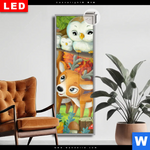 Leuchtbild Dia Niedliche Waldtiere Schmal Produktvorschau mit dem Bild Niedliche Waldtiere im Format Schmal.