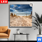 Leuchtbild Dia Nordseekueste Wolken Quadrat Produktvorschau mit dem Bild Nordseeküste & Wolken im Format Quadrat.