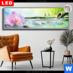 Leuchtbild Dia Orchidee Im Japanischer Brunnen Panorama Produktvorschau mit dem Bild Orchidee im japanischer Brunnen im Format Panorama.