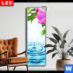 Leuchtbild Dia Orchidee Wassertropfen Schmal Produktvorschau mit dem Bild Orchidee & Wassertropfen im Format Schmal.