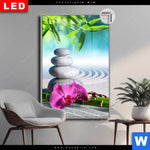 Leuchtbild Dia Orchidee Zensteine Hochformat Produktvorschau mit dem Bild Orchidee & Zensteine im Format Hochformat.