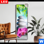 Leuchtbild Dia Orchidee Zensteine Schmal Produktvorschau mit dem Bild Orchidee & Zensteine im Format Schmal.