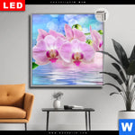 Leuchtbild Dia Orchideen Blueten Quadrat Produktvorschau mit dem Bild Orchideen Blüten im Format Quadrat.