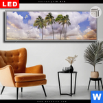 Leuchtbild Dia Palmen Auf Insel Panorama Produktvorschau mit dem Bild Palmen auf Insel im Format Panorama.