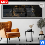 Leuchtbild Dia Panther Mit Goldenen Ornamenten Panorama Produktvorschau mit dem Bild Panther mit goldenen Ornamenten im Format Panorama.