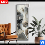 Leuchtbild Dia Paola Portraet Mit Schmetterlingen Schmal Produktvorschau mit dem Bild Paola - Porträt mit Schmetterlingen im Format Schmal.