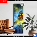 Leuchtbild Dia Papagei Farbexplosion Schmal Produktvorschau mit dem Bild Papagei - Farbexplosion im Format Schmal.