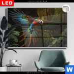Leuchtbild Dia Papagei Im Flug Querformat Produktvorschau mit dem Bild Papagei im Flug im Format Querformat.