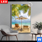 Leuchtbild Dia Paradies Unter Palmen Hochformat Produktvorschau mit dem Bild Paradies unter Palmen im Format Hochformat.