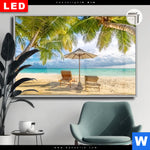 Leuchtbild Dia Paradies Unter Palmen Querformat Produktvorschau mit dem Bild Paradies unter Palmen im Format Querformat.