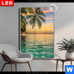 Leuchtbild Dia Paradiesische Insel Hochformat Produktvorschau mit dem Bild Paradiesische Insel im Format Hochformat.