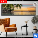 Leuchtbild Dia Paradiesische Insel Panorama Produktvorschau mit dem Bild Paradiesische Insel im Format Panorama.