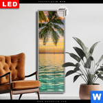 Leuchtbild Dia Paradiesische Insel Schmal Produktvorschau mit dem Bild Paradiesische Insel im Format Schmal.