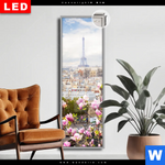 Leuchtbild Dia Pariser Stadtdaecher Schmal Produktvorschau mit dem Bild Pariser Stadtdächer im Format Schmal.