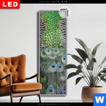 Leuchtbild Dia Pfaufedern Schmal Produktvorschau mit dem Bild Pfaufedern im Format Schmal.