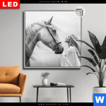 Leuchtbild Dia Pferd Wildnis Liebe Quadrat Produktvorschau mit dem Bild Pferd - Wildnis Liebe im Format Quadrat.