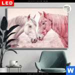 Leuchtbild Dia Pferde Harmonie In Pastell Querformat Produktvorschau mit dem Bild Pferde - Harmonie in Pastell im Format Querformat.