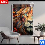 Leuchtbild Dia Pop Art Leo Hochformat Produktvorschau mit dem Bild Pop Art Leo im Format Hochformat.