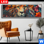 Leuchtbild Dia Pop Art Leo Panorama Produktvorschau mit dem Bild Pop Art Leo im Format Panorama.