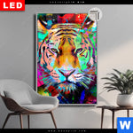 Leuchtbild Dia Pop Art Tiger No 2 Hochformat Produktvorschau mit dem Bild Pop Art Tiger No. 2 im Format Hochformat.
