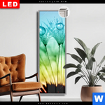 Leuchtbild Dia Pusteblume Mit Tautropfen Schmal Produktvorschau mit dem Bild Pusteblume mit Tautropfen im Format Schmal.