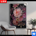 Leuchtbild Dia Romantische Blumenillustration Hochformat Produktvorschau mit dem Bild Romantische Blumenillustration im Format Hochformat.