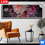 Leuchtbild Dia Romantische Blumenillustration Panorama Produktvorschau mit dem Bild Romantische Blumenillustration im Format Panorama.