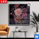 Leuchtbild Dia Romantische Blumenillustration Quadrat Produktvorschau mit dem Bild Romantische Blumenillustration im Format Quadrat.
