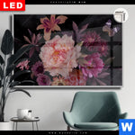 Leuchtbild Dia Romantische Blumenillustration Querformat Produktvorschau mit dem Bild Romantische Blumenillustration im Format Querformat.