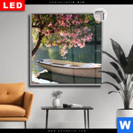 Leuchtbild Dia Romantische Bootstour Quadrat Produktvorschau mit dem Bild Romantische Bootstour im Format Quadrat.