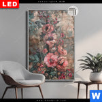 Leuchtbild Dia Romantische Vintageblumen Hochformat Produktvorschau mit dem Bild Romantische Vintageblumen im Format Hochformat.