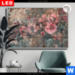 Leuchtbild Dia Romantische Vintageblumen Querformat Produktvorschau mit dem Bild Romantische Vintageblumen im Format Querformat.