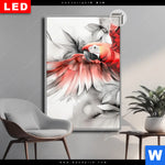 Leuchtbild Dia Roter Papagei Im Flug Hochformat Produktvorschau mit dem Bild Roter Papagei im Flug im Format Hochformat.