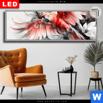 Leuchtbild Dia Roter Papagei Im Flug Panorama Produktvorschau mit dem Bild Roter Papagei im Flug im Format Panorama.