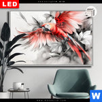 Leuchtbild Dia Roter Papagei Im Flug Querformat Produktvorschau mit dem Bild Roter Papagei im Flug im Format Querformat.