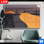 Leuchtbild Dia Sandduenen Querformat Produktvorschau mit dem Bild Sanddünen im Format Querformat.