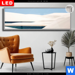 Leuchtbild Dia Sandduenen Und Seen Panorama Produktvorschau mit dem Bild Sanddünen und Seen im Format Panorama.