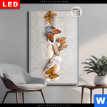 Leuchtbild Dia Schmetterlinge Muscheln Im Sand Hochformat Produktvorschau mit dem Bild Schmetterlinge & Muscheln im Sand im Format Hochformat.