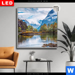 Leuchtbild Dia Schoene Natur In Norwegen Quadrat Produktvorschau mit dem Bild Schöne Natur in Norwegen im Format Quadrat.