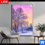 Leuchtbild Dia Schoene Winterlandschaft Hochformat Produktvorschau mit dem Bild Schöne Winterlandschaft im Format Hochformat.
