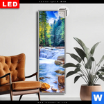 Leuchtbild Dia Schoener Wasserfall Im Wald Schmal Produktvorschau mit dem Bild Schöner Wasserfall im Wald im Format Schmal.