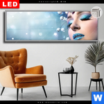 Leuchtbild Dia Schoenheit In Blau Weiss Panorama Produktvorschau mit dem Bild Schönheit in Blau & Weiss im Format Panorama.