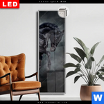 Leuchtbild Dia Schwarzer Hengst Schmal Produktvorschau mit dem Bild Schwarzer Hengst im Format Schmal.