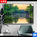 Leuchtbild Dia See Mit Alter Bruecke Aus Stein Querformat Produktvorschau mit dem Bild See mit alter Brücke aus Stein im Format Querformat.